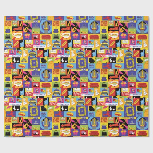Iconic FRIENDS™-Muster Geschenkpapier (Flach)