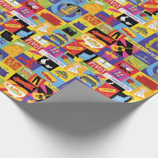 Iconic FRIENDS™-Muster Geschenkpapier (Ecke)