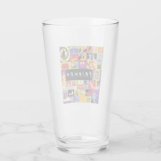 Iconic FRIENDS™-Muster Glas (Rückseite)