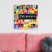 Iconic FRIENDS™-Muster Leinwanddruck (Insitu (Wohnzimmer))