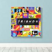 Iconic FRIENDS™-Muster Leinwanddruck (Insitu (Holzboden))