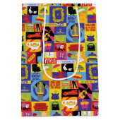 Iconic FRIENDS™-Muster Mittlere Geschenktüte (Rückseite)