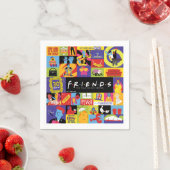 Iconic FRIENDS™-Muster Serviette (Beispiel)
