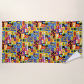 Iconic FRIENDS™-Muster Strandtuch (Vorderseite)