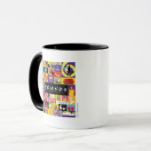 Iconic FRIENDS™-Muster Tasse (Vorderseite Links)
