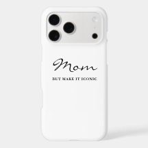 Iconic Fun Witty Cool Mom Minimalist iPhone Case