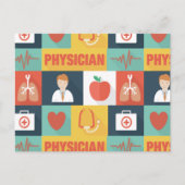 Iconic für beruflichen Arzt Postkarte (Vorderseite)