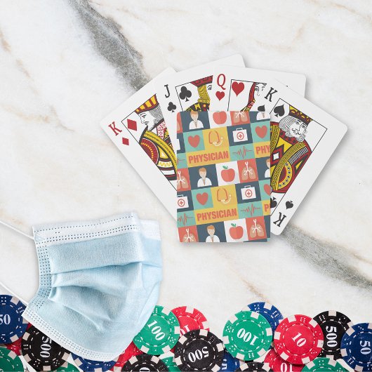 Iconic für beruflichen Arzt Spielkarten