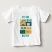 Iconic für beruflichen Taxifahrer Baby T-shirt (Vorderseite)