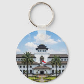 Iconic Gedung Sate Bandung Indonesia Keychain Schlüsselanhänger (Vorderseite)