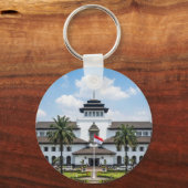 Iconic Gedung Sate Bandung Indonesia Keychain Schlüsselanhänger (Vorderseite)