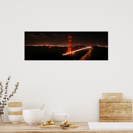 Iconic Golden Gate Bridge Poster (Küche)