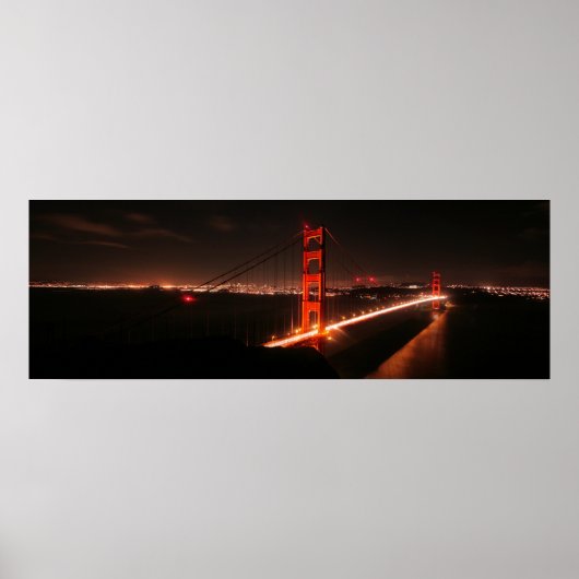 Iconic Golden Gate Bridge Poster (Vorne)