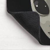 Iconic Gray Alien Face | Sci-Fi UFO Extraterrestri Mousepad (Ecke)