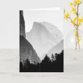 Iconic Halb Dome Rock Face | Yosemite Valley Karte (Gelbe Blume)