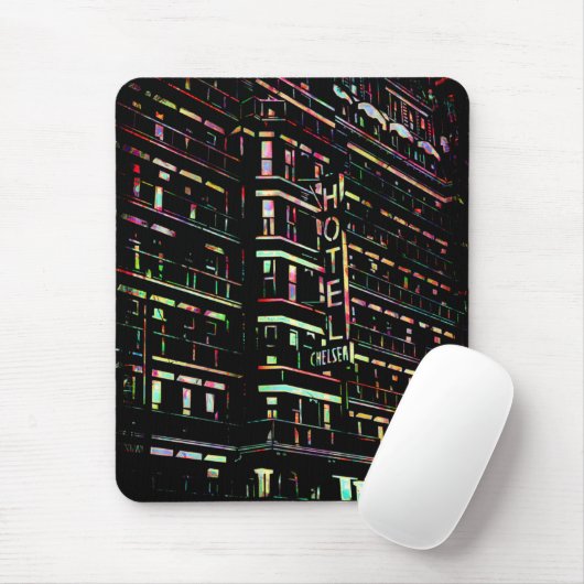 Iconic Hotel Chelsea New York Mousepad (Mit Mouse)