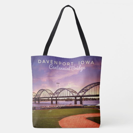Iconic hundertjährige Brücken-große Tasche Iowas (Rückseite)