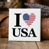 Iconic "I ❤️ USA" Keramik Accent Tile Fliese