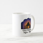 Iconic Indian Landmark Taj Mahal Silhouette Kaffeetasse (VorderseiteRechts)