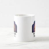 Iconic Indian Landmark Taj Mahal Silhouette Kaffeetasse (Mittel)