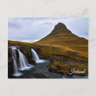 Iconic Kirkjufell Island Souvenir Postcard Postkarte