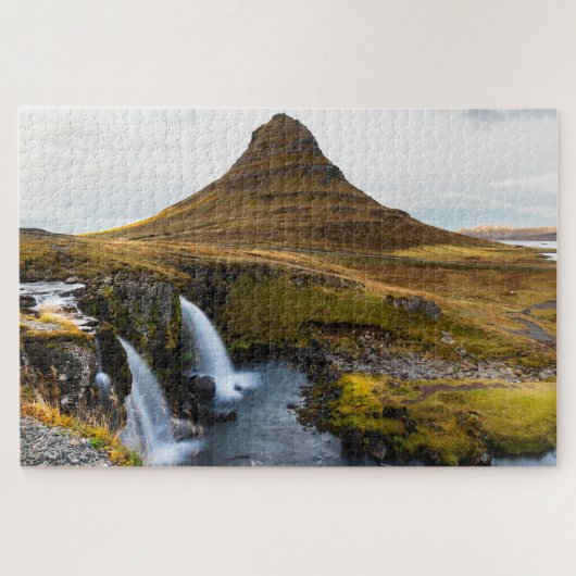 Iconic Kirkjufell Mountain in Island Puzzle (Horizontal)
