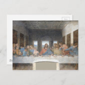 Iconic Leonardo da Vinci Das letzte Abendessen Postkarte (Vorne/Hinten)