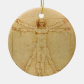 Iconic Leonardo da Vinci Vetruvian Man Keramik Ornament (Vorne)