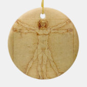 Iconic Leonardo da Vinci Vetruvian Man Keramik Ornament (Hinten)