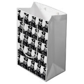 Iconic LGBTQ Gay Leather Daddy Mittlere Geschenktüte (Vorderseite Schrägansicht)