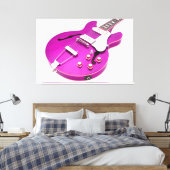ICONIC LILA ELECTRIC GUITAR 40x60 Leinwanddruck (Insitu (Schlafzimmer))