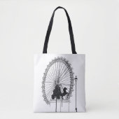 Iconic London Attraction Pen und Ink Sketch Tasche (Vorderseite)