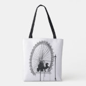 Iconic London Attraction Pen und Ink Sketch Tasche (Rückseite)