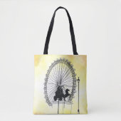 Iconic London Attraction Pen und Ink Yellow Base Tasche (Vorderseite)