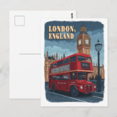 Iconic London: Eine Jahrgangsreise Postkarte (Vorne/Hinten)