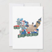 Iconic London Sehenswürdigkeiten UK Map British Tr Einladung (Vorderseite)