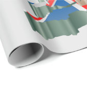 Iconic London Sehenswürdigkeiten UK Map British Tr Geschenkpapier (Rolleneckpunkt)