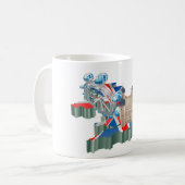 Iconic London Sehenswürdigkeiten UK Map British Tr Kaffeetasse (Vorderseite Links)