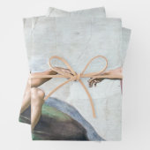 Iconic Michelangelo Creation of Adam Poster Geschenkpapier Set (Beispiel)