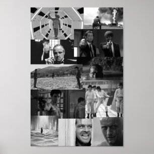 Iconic Movie Szene Collage Poster