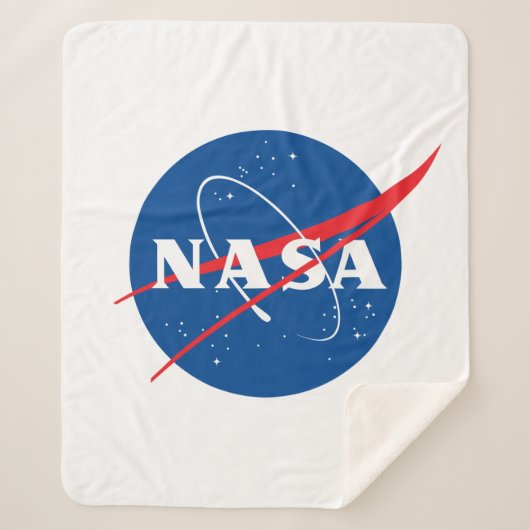 Iconic NASA 50" x 60" Sherpa Throw Blanket Sherpadecke (Vorderseite)