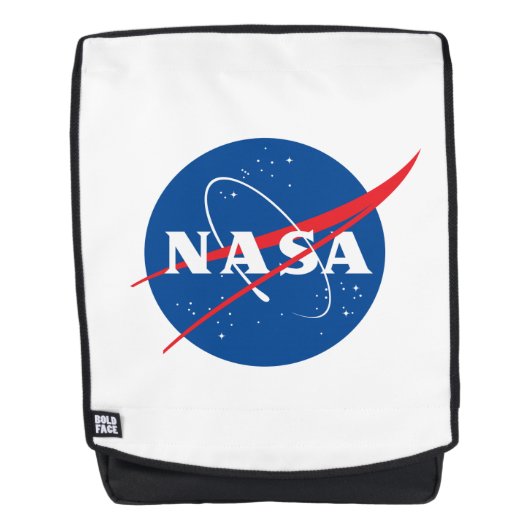 Iconic NASA AOP Rocket White Rucksack (Vorderseite)