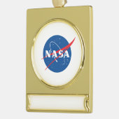 Iconic NASA Banner Ornament (Gold Tone) (Links)