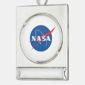 Iconic NASA Banner Ornament (Silver Tone) (Links)