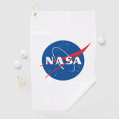 Iconic NASA Brass Ring Golf Handtuch (Rocket White (Insitu)