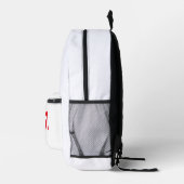 Iconic NASA Circa Backpack (Rocket White) Bedruckter Rucksack (Rechts)