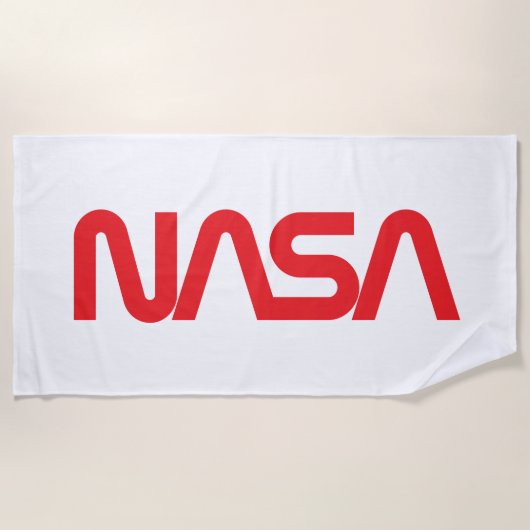 Iconic NASA Circa Beach Handtuch (Rocket White) (Vorderseite)