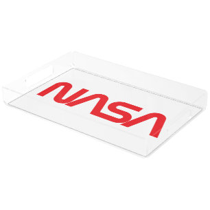 Iconic NASA Circa Clear Acrylic Serviertablett Acryl Tablett