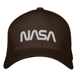 Iconic NASA Circa Earth Brown Wool Bestickte Baseballkappe