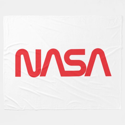 Iconic NASA Circa Fleece Blanket (Rocket White) (Vorderseite (Horizontal))